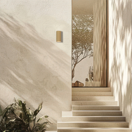 Hestia Double IP54 Wall Beige